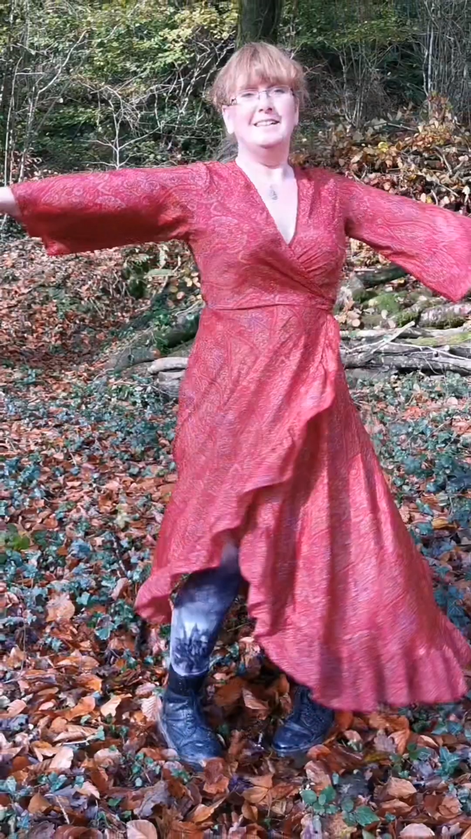 Flame Long Red Wrap Dress S M L XL XXL 10 12 14 16 18 20 22