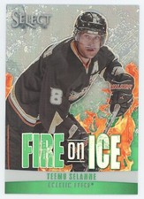 2013-14 Panini Select Fire on Ice Prizm Teemu Selanne /25 FS-2
