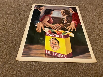 PPOBK11 WERBUNG 14X11 ROWNTREE'S OBSTGUMMI