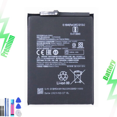 Replacement Battery BM54 For Xaomi Redmi 9 M2004J19G M2004J19C 5020mAh