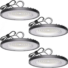 4 Pack UFO LED High Bay Light 150W(600W MH/HPS Equiv.), 21000Lm, 5000K Daylight