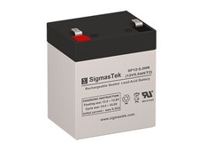 12V 5.5AH SLA Battery Replacement by SigmasTek Replaces HR5.8-12 