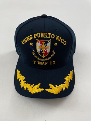 The Corps USNS Puerto Rico T-EPF  11 Blue Baseball Cap One Size