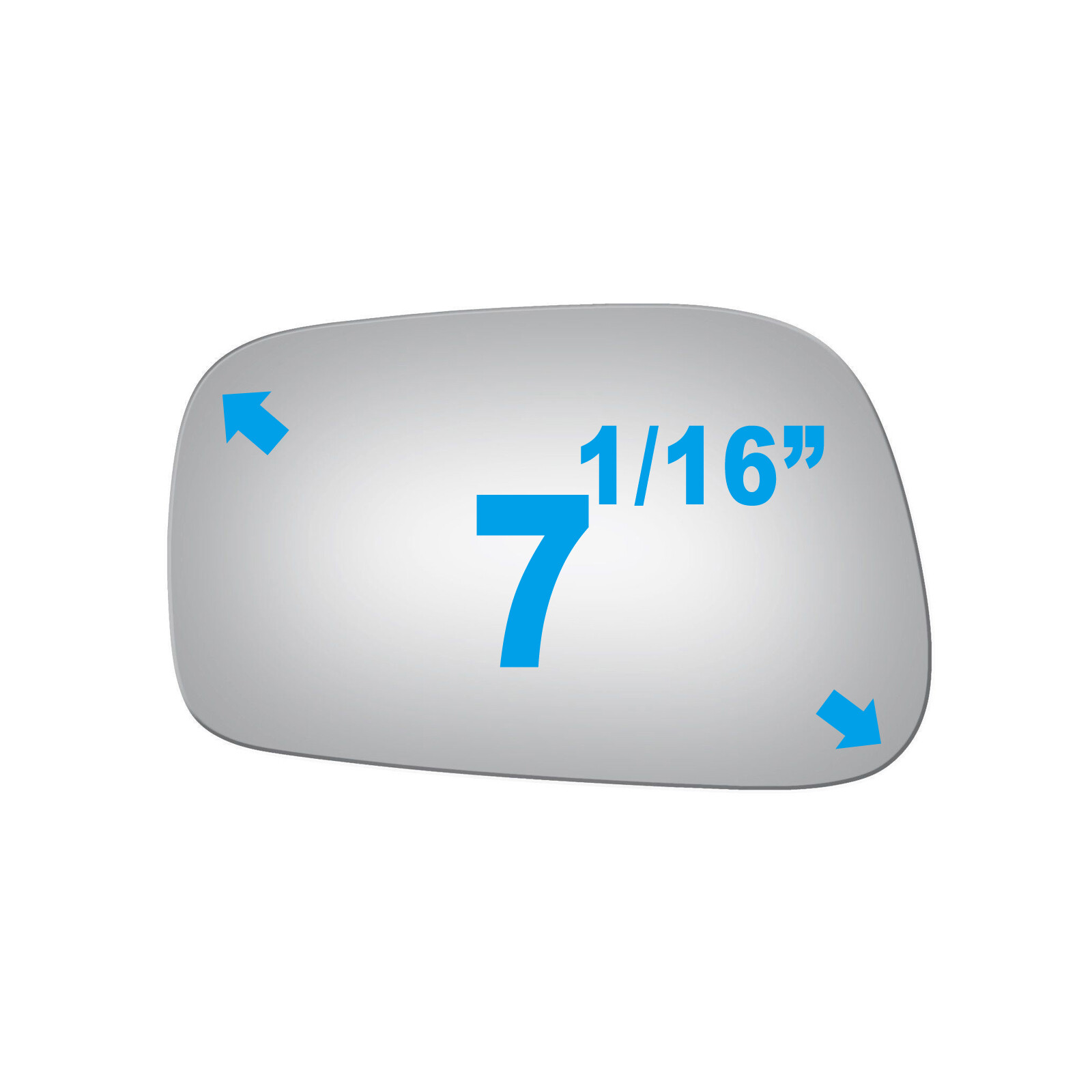 Replacement Mirror Glass+Adhesive For 20032008 Pontiac Vibe Driver