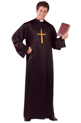 Classic Priest Robe Adult Halloween Costume