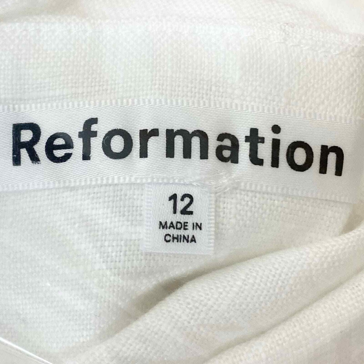 Reformation White Huckleberry Linen Mini Dress 12 NWT | eBay