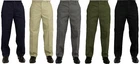 Men's Smart Rugby Trousers Pants Elasticated Waist Work Casual Rugby Trouser