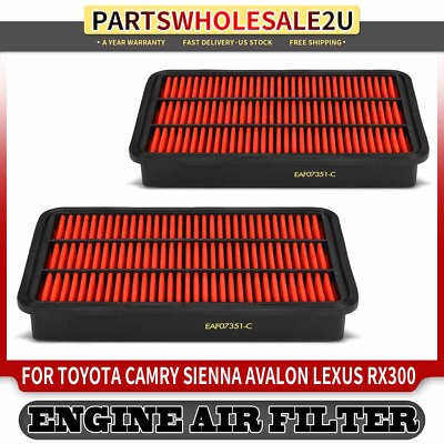 New 2x High Performance Engine Air Filter for Toyota Camry Avalon Sienna Lexus
