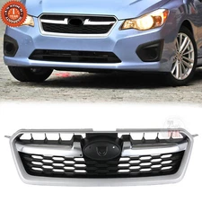 Fit 2012-2014 Subaru Impreza Front Bumper Upper Grille W/ Chrome Tirm 91122FJ010