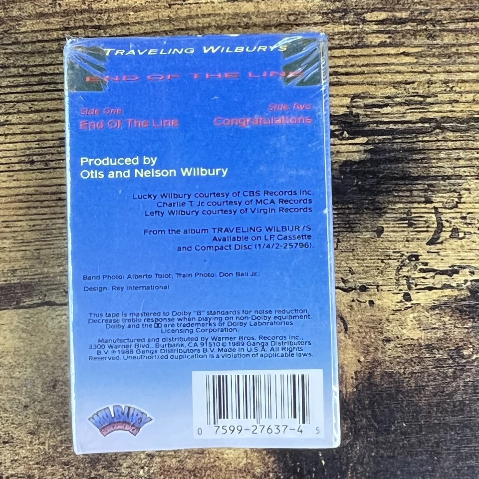 Traveling Wilburys End of the Line  Cassette Single New Sealed Cardboard Sleeve - Image 3 of 4