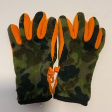 Gap Kids Green Camouflage Fleece Gloves Medium Ages 8-11 Years