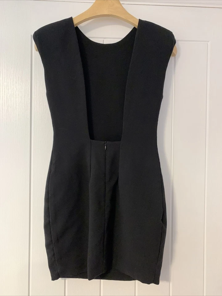 Aqua by Aqua Parnassus Black Dress. Size UK 10 - Image 3 of 4