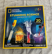 National Geographic Stunning Science Chemistry Set STEM Kit Ages 8 2021