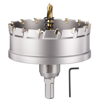 How Saw Kit 3-17/64'' Cutting Diameter Tungsten Carbide Cemented Alloy Silver