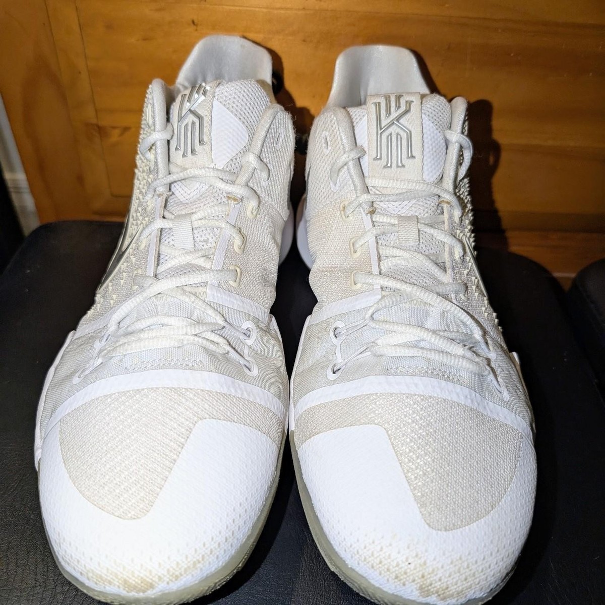 Nike Kyrie 3 White Chrome | eBay