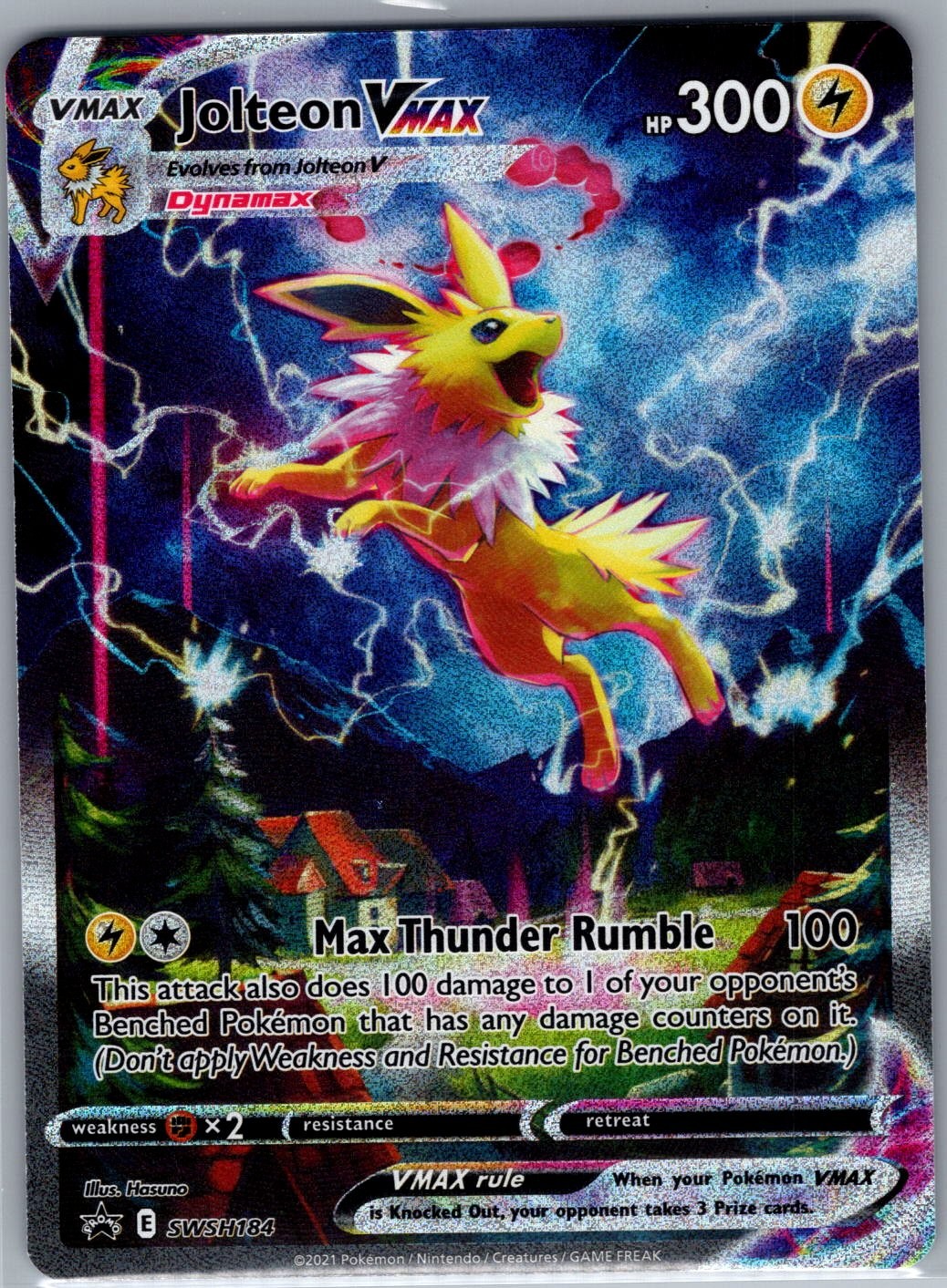 Jolteon VMAX SWSH184 SWSH: Sword & Shield Promo Cards - Pokemon Card - NM