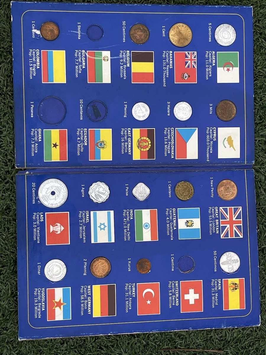 Vintage Coins of the World Album – Gulf Oil Canada – 1970s Foreign