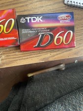 Lot Of 2 TDK D60 Blank Cassette Tapes - Brand New & Sealed!