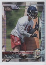 2015 Topps Chrome Rookies Pulsar Refractor Vic Beasley #101 0w8