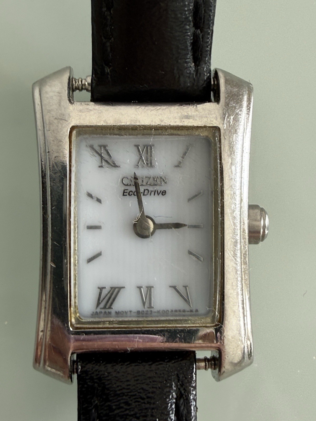 ✿ Citizen Eco-Drive Rectangular Watch Silver Dial… - image 4