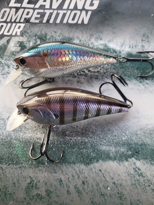 Lucky Craft Fat CB BDS 3. Lot of 2. EUC. American Shad and Happy Gill (RARE)