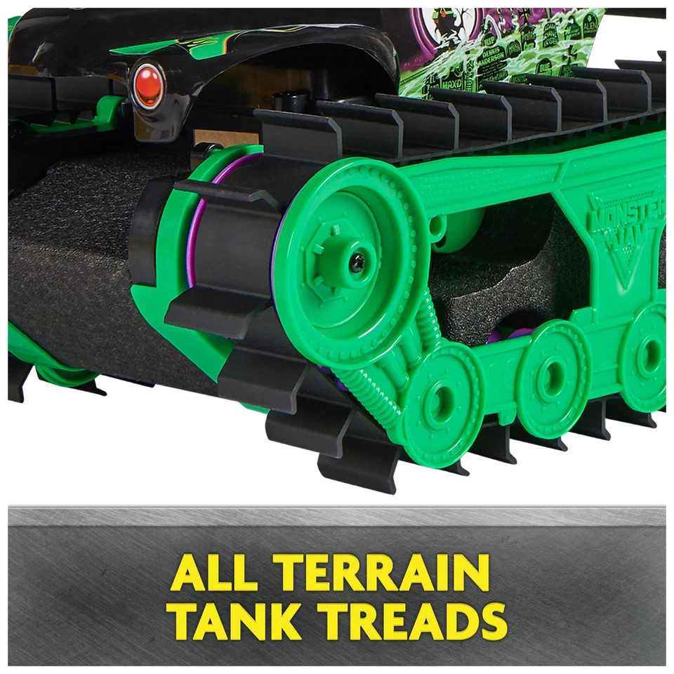 , Official Grave Digger Trax All-Terrain Remote Control Outdoor Vehicle, 1:15... - Image 4 of 4