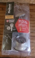 Kwikset SmartKey Single Cylinder Deadbolt Satin Nickel Open Box Complete
