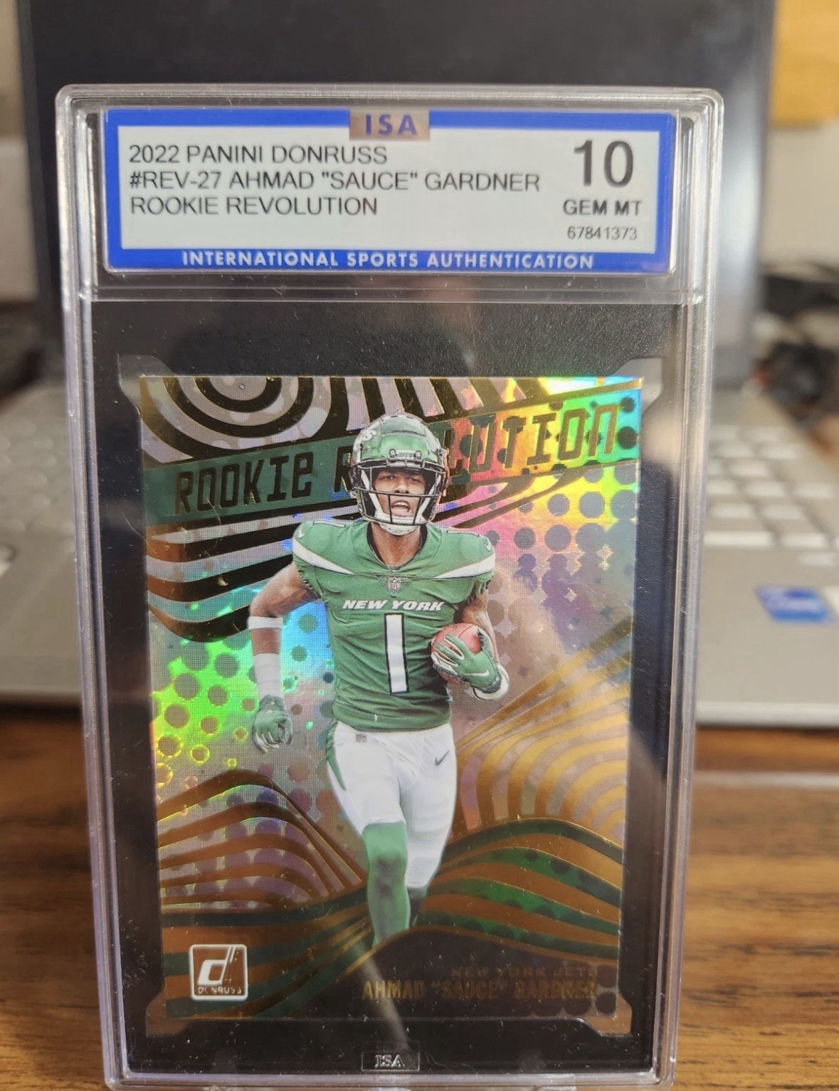 2022 Panini Donruss Sauce Gardner Rookie Revolution New York Jets RC MT 10