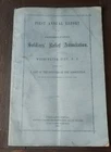 1863 Civil War Book, 1st Annual Report of the Pennsylvania Soldier's Relief Assn