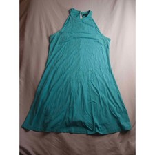 Express Turquoise Blue Halter Neck Mini Dress Sleeveless Keyhole Back Size M