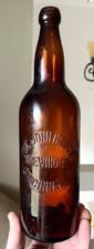 BONITA CERVEZA BLOB DE CUARTO DE GALÓN ÁMBAR THE JOHN HAUCK BREWING CO. CINCINNATI, OH 1890'S L@@K