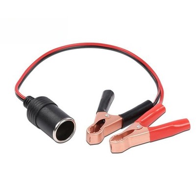 12V Batterie auf Zigarettenanzünder Adapter Krokodilklemme Clip 20A Auto DE