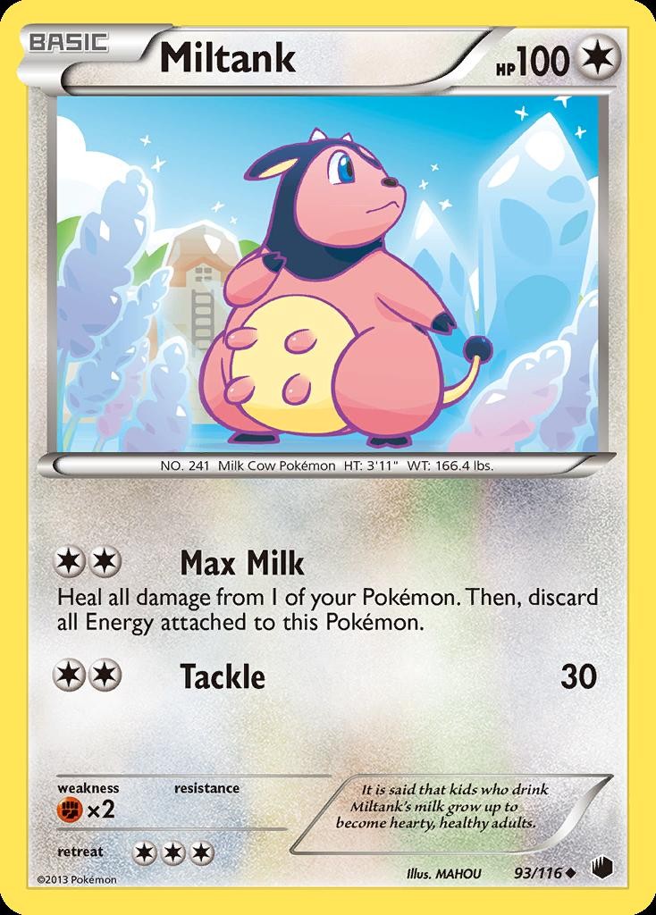 Pokemon Miltank (93/140) Plasma Freeze LP REVERSE HOLO