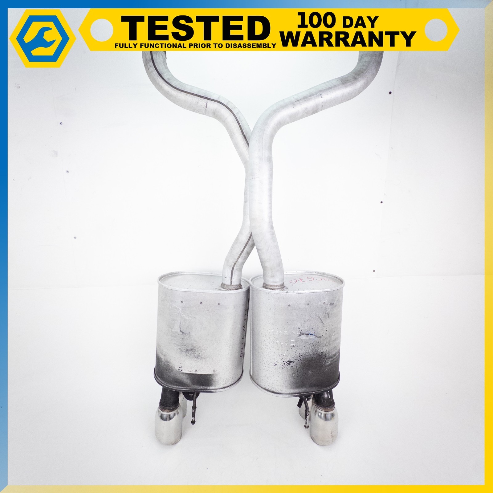 05-13 CHEVROLET CORVETTE C6 NPP BI-MODE MUFFLER PAIR MUFLER EXHAUST OEM