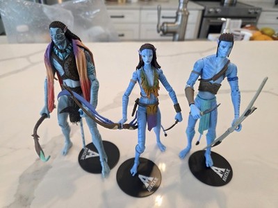 Avatar Lot Neytiri, Jake Sully And Tonowari McFarlane Avtion Figure