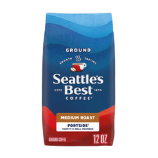 Seattle’s Best Coffee, Portside, Medium Roast, Ground Coffee 100% Arabica, 12 oz 8.00 per pound