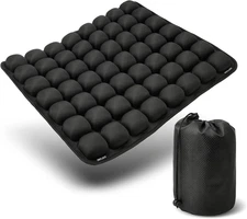 56 Air Cell Inflatable Travel Seat Cushion, 3D Air Bubble Design for Pressure Re