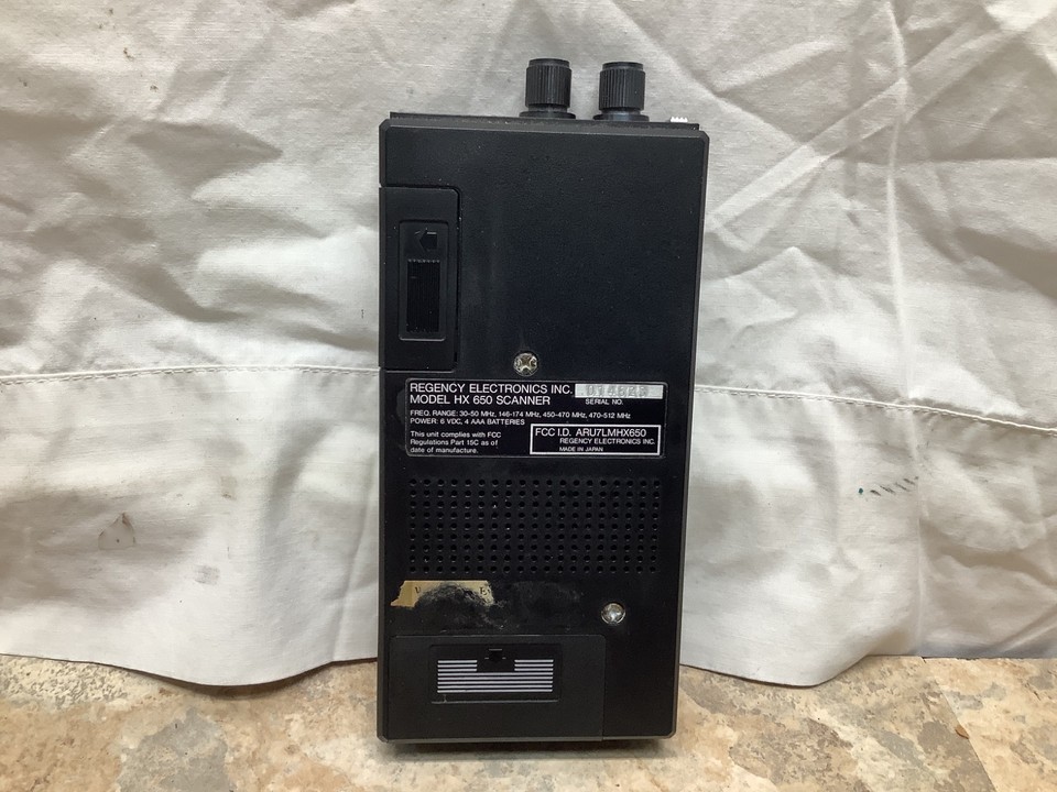 Regency HX650 Crystal Police Fire Scanner 6 Channels 6 Crystals w/Case ...