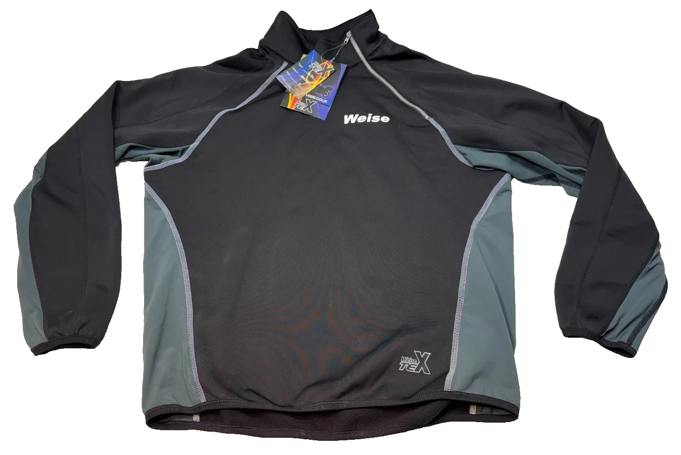Weise Tex Motorcycle Motorbike Thermal Base Layer Top Size M Black / Grey