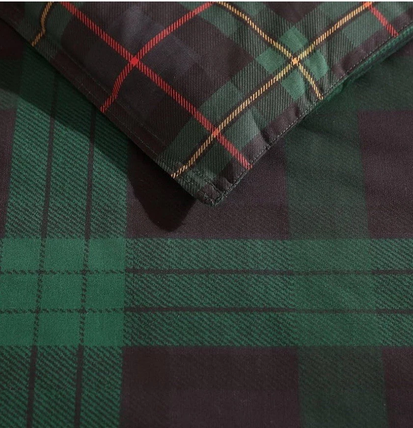 Juego de funda nórdica King, ropa de cama reversible de algodón fundas a juego Eddie Bauer Foto 2 de 4