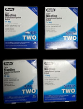 LOT of 4 four boxes of new Rugby Nicotine Transdermal Patch Patches Clear 14mg