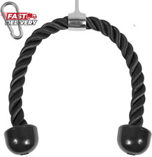 Yes4All Deluxe Tricep Rope Cable Attachment, 27 36 Inch with 4 Colors, Exercis