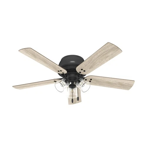 Hunter 52 inch Indoor Ceiling Fan with LED Lights - Black Ceiling Fan with Pu... - Picture 11 of 12