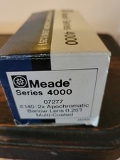 Meade Series 4000 2x Apochromatic Multi-Coated Barlow Lens 1.25in Japan