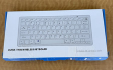HXMJ E69 Bluetooth Wireless Keyboard Yellow Large Print Rechargeable New OB