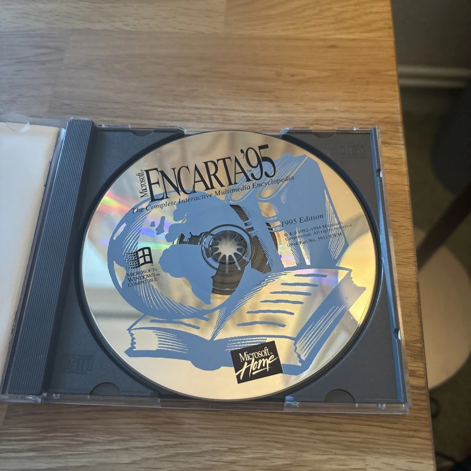 Microsoft Home Encarta 95 Vintage CD ROM Interactive Encyclopedia Manual - Image 2 of 2