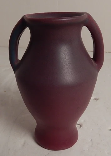 Vintage Van Briggle Mulberry Vase with Handles 4"