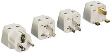 2 Input USA Worldwide Travel Power Adapter Plug Set for International Use - U...