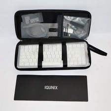 Iqunix MQ80 Mechanical Keyboard Silver (White) RGB Wireless Bluetooth w/ Case