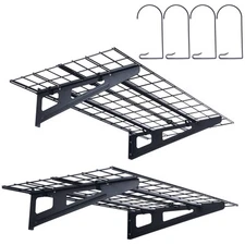 VEVOR 2PCS 4x2 ft Garage Storage Shelving Wall Mounted Heavy Duty Shelves Rack
